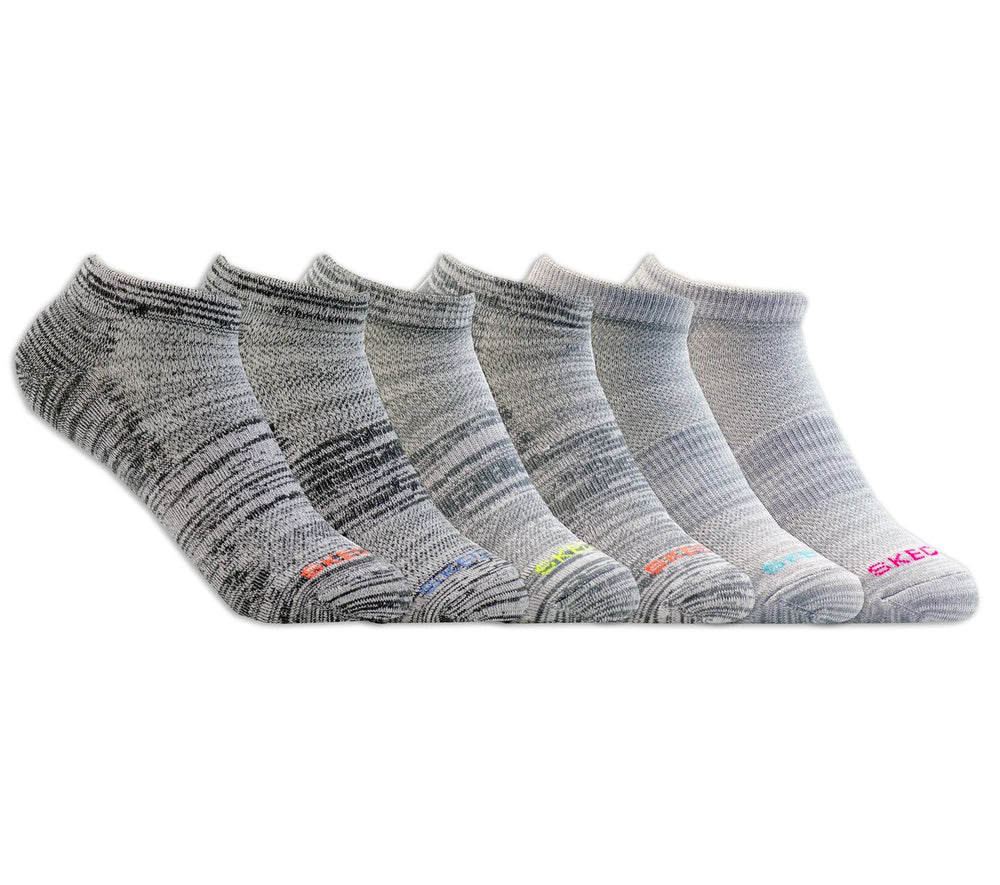 Skechers- Women|Clothing 6 Pack Women's Low Cut Sport Stripe Socks