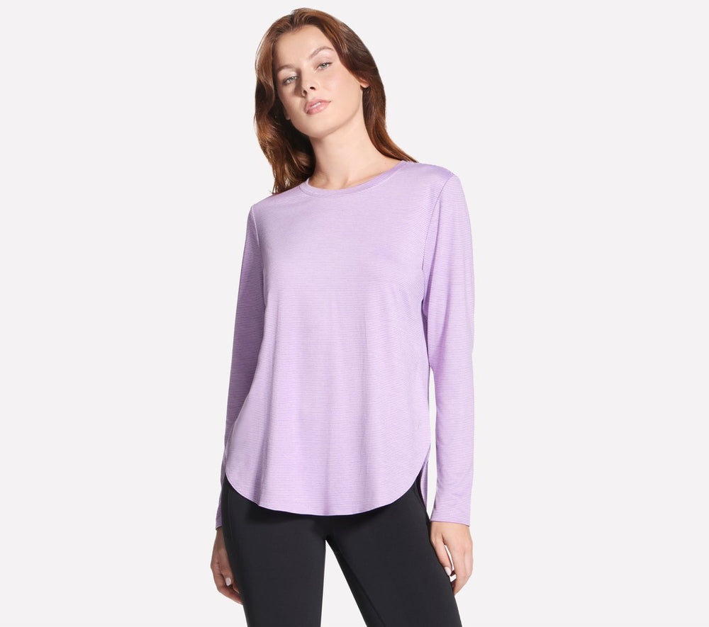 Skechers- Women GO DRI Swift Stripe Long Sleeve