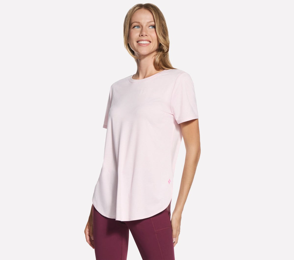 Skechers- Women GO DRI Swift Stripe Tunic Tee