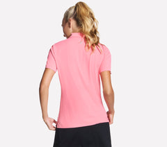 Skechers- Women GO GOLF Short Sleeve Birdie Zip Front Polo
