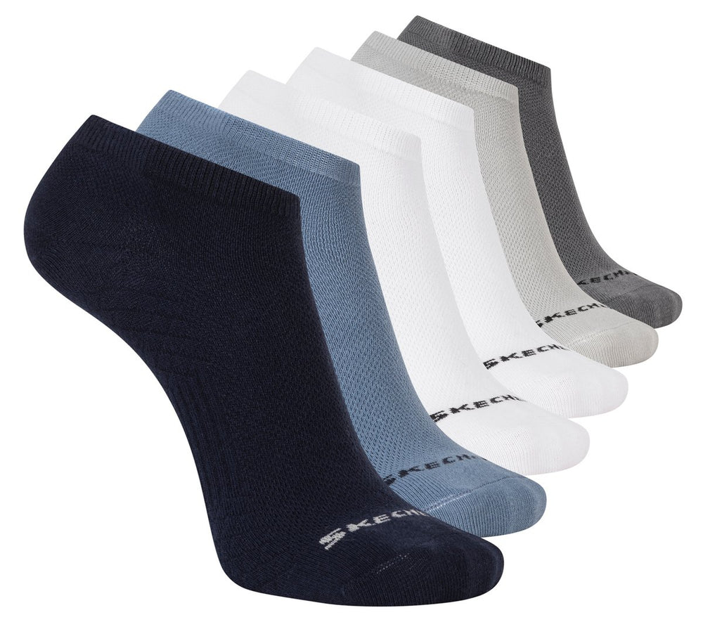 Skechers- Men|Clothing 6 Pack Men's Low Cut Texture Knit Socks