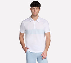 Skechers- Men GO DRI Charge Palm Stripe Polo