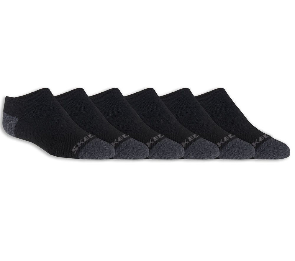 Skechers- Kids|Clothing 6 Pack Boys' No Show Socks