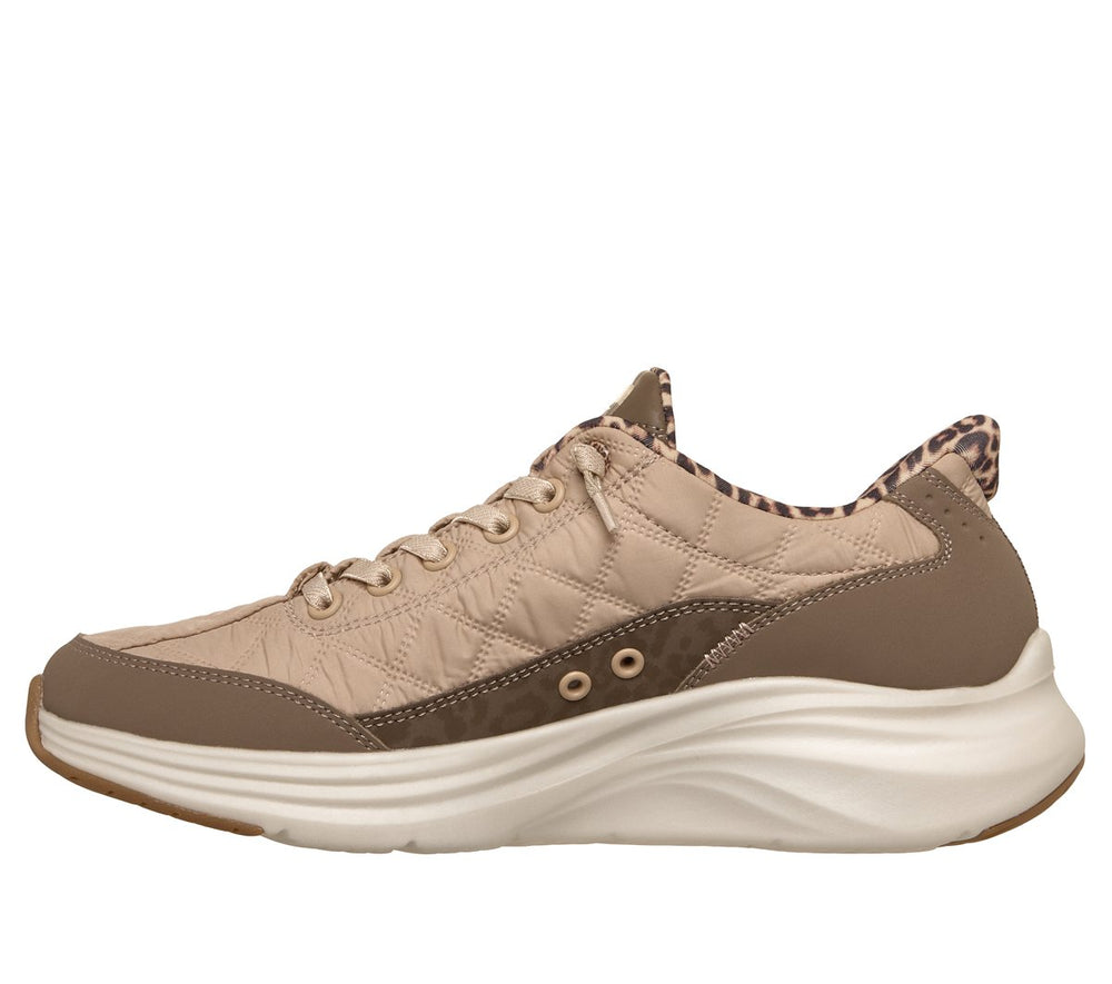 Skechers- Women Slip-ins: Contour Foam - Cozy Fit Leopard Dream