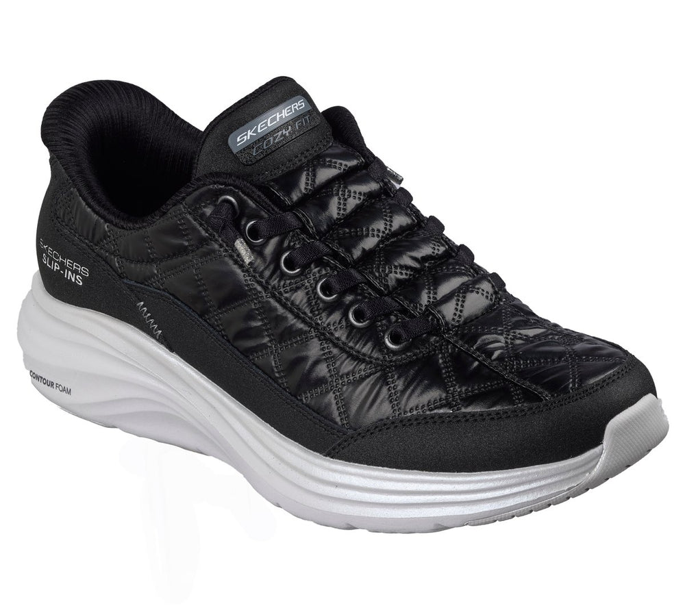 Skechers- Women Slip-ins: Contour Foam - Cozy Fit Sparkling Gem