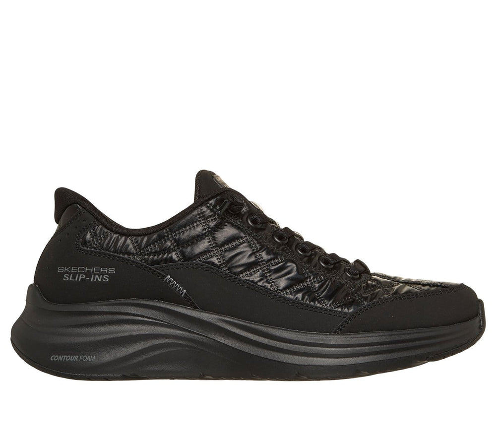 Skechers- Women Slip-ins: Contour Foam - Cozy Fit Shining Pearl
