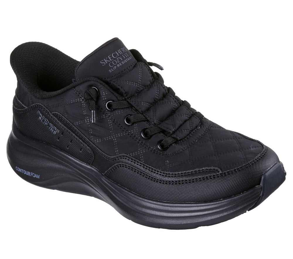 Skechers- Women Slip-ins Work Slip-Resistant: Contour Foam - Cozy Fit