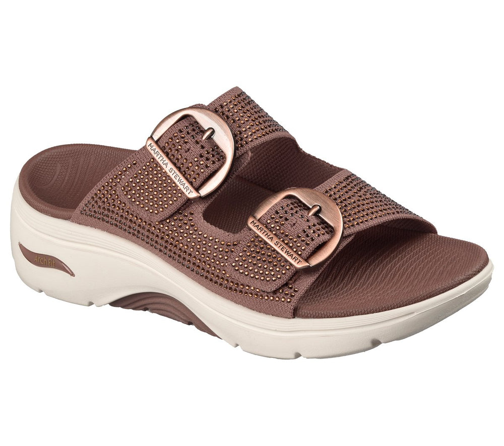 Skechers- Women|New Arrivals Martha Stewart: GO WALK Arch Fit 2.0 Sandal - Showstopper