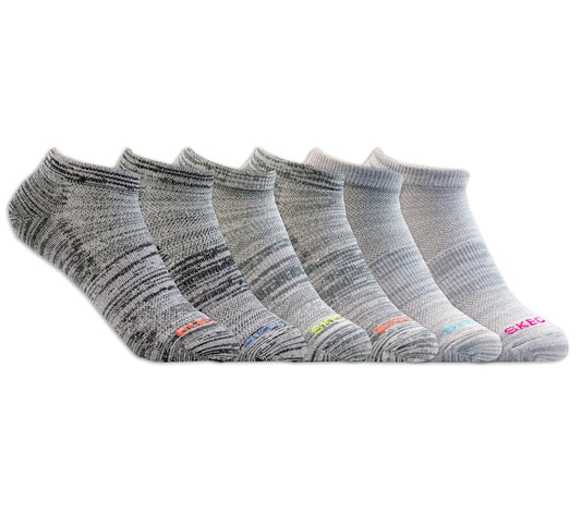 Skechers- Women|Clothing 6 Pack Women's Low Cut Sport Stripe Socks