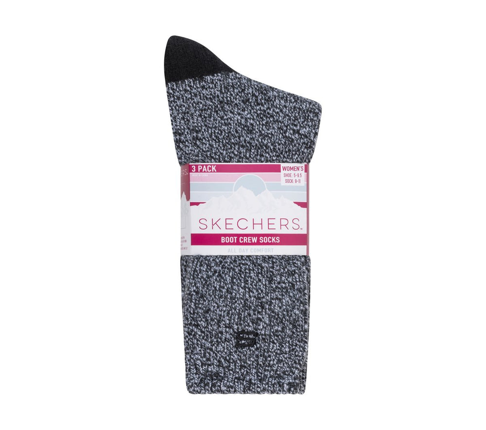 Skechers- Women|Clothing Super Soft Boot Crew Socks - 3 Pack