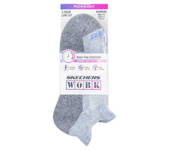Skechers- Women|Clothing Work: Lowcut Heel Tab Socks - 3 Pack