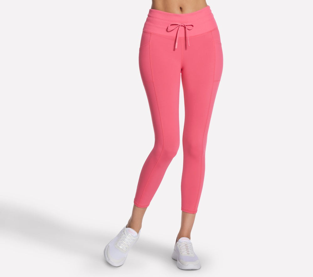 Skechers- Women GO WALK Rib Mix High Waisted 7/8 Legging