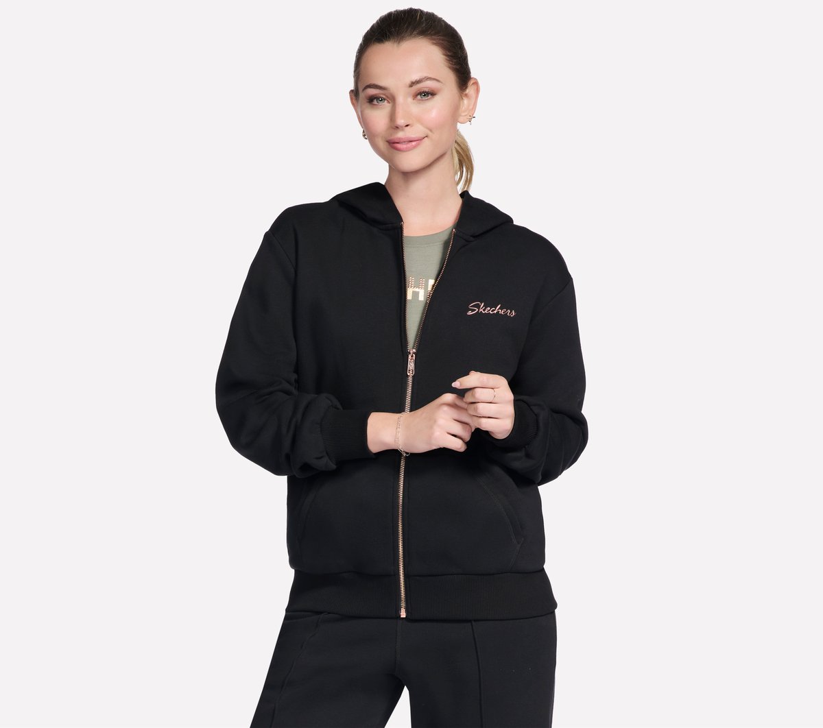 Skechers- Women SKECH SWEATS Signature Full Zip Hoodie