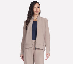 Skechers- Women GO Luxe Rib Everyday Full Zip Jacket