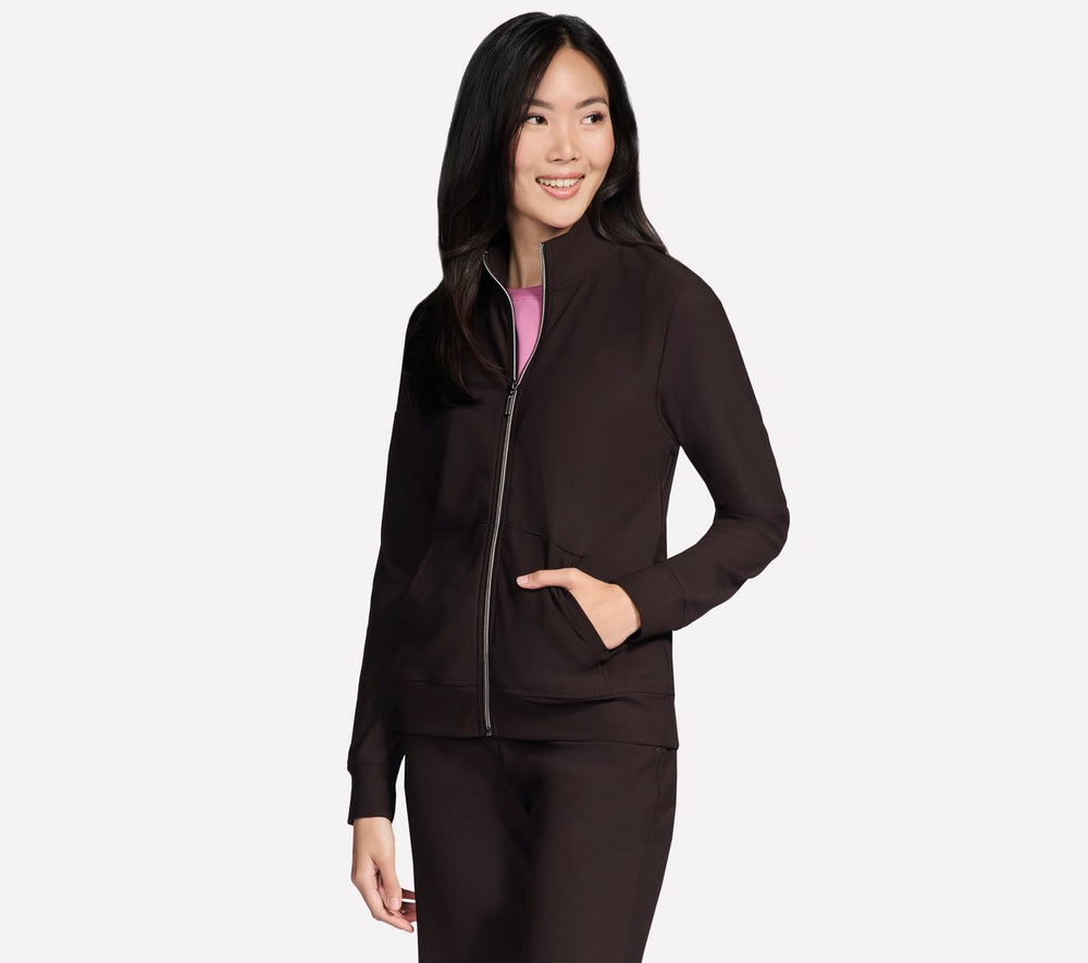 Skechers- Women GO Luxe Rib Everyday Full Zip Jacket