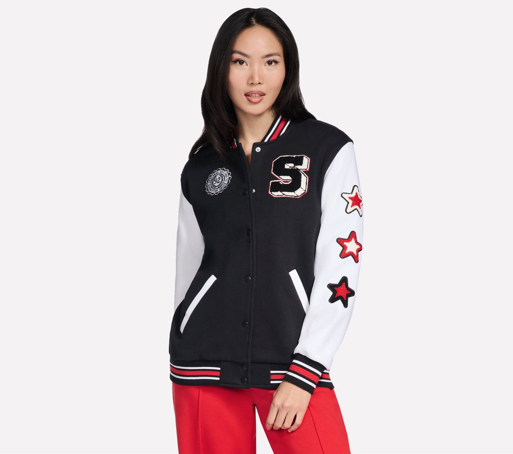 Skechers- Women Classic Varsity Jacket