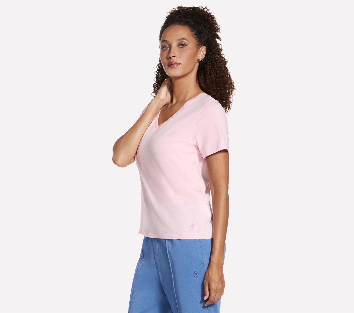 Skechers- Women Pima V-Neck Tee