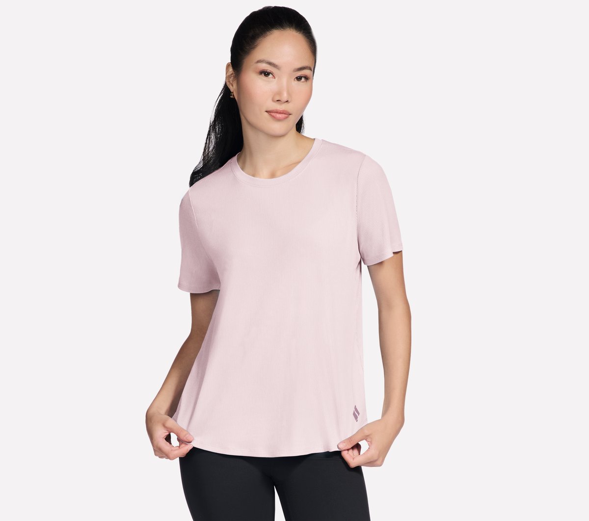 Skechers- Women GO WALK Luxe Rib Tee