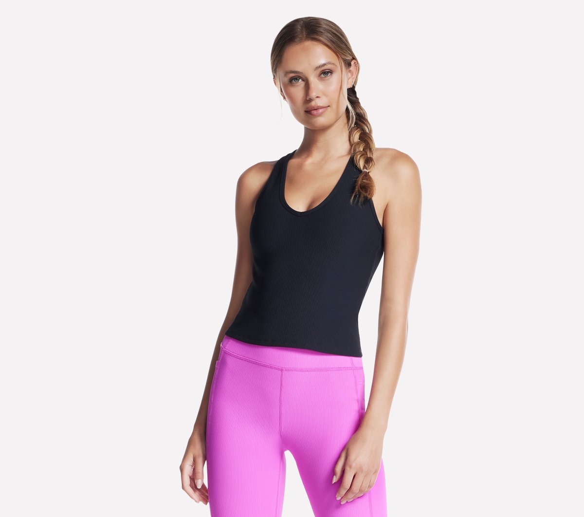 Skechers- Women GO FLEX RIB V-Neck Tank