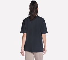 Skechers- Women Script Diamond Studded Short Sleeve Tee