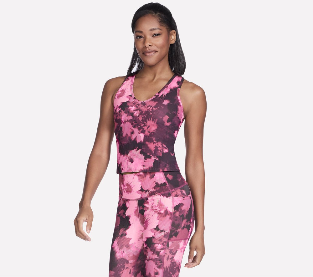 Skechers- Women GO FLEX RIB Inbloom V-Neck Tank