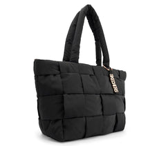 Skechers- Women|Kids|Clothing Quilted Checkered Shopper Bag