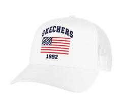 Skechers- Women|Men|Clothing Accessories USA Flag Trucker Hat