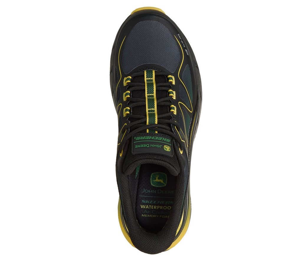 Skechers- Men Slip-ins John Deere Waterproof Relaxed Fit: D'Lux Pro - Reel Cutting