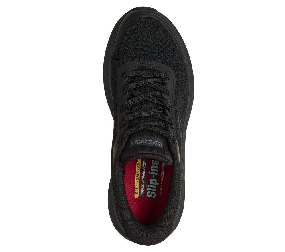 Skechers- Men Slip-ins Work Slip-Resistant: Max Cushioning Endeavour - Shouka
