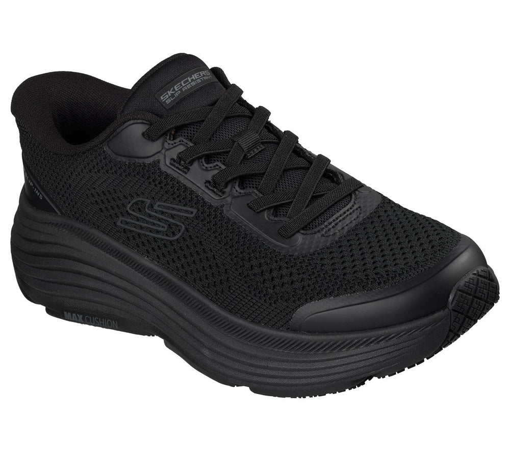 Skechers- Men Slip-ins Work Slip-Resistant: Max Cushioning Endeavour - Shouka