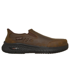 Skechers- Men Slip-ins Work Slip-Resistant: Arch Fit Crosser