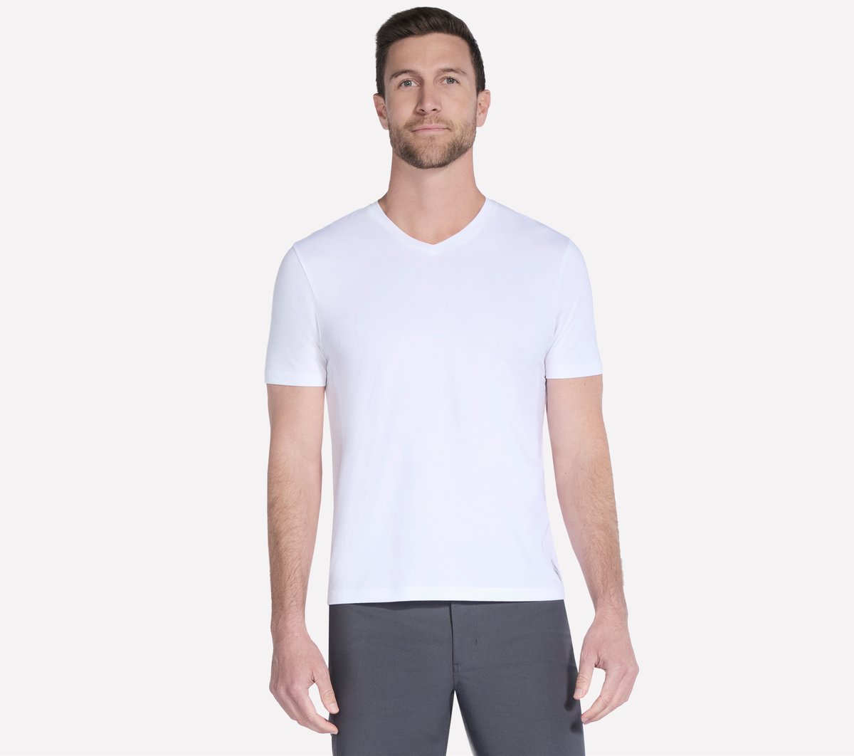 Skechers- Men GO DRI Pima Short Sleeve V-Neck