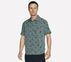 Skechers- Men The GO WALK Air Printed Short Sleeve Shirt