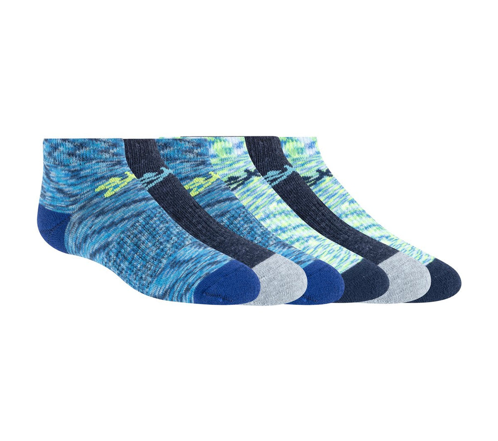 Skechers- Kids|Clothing 6 Pack Space Dye Low Cut Socks