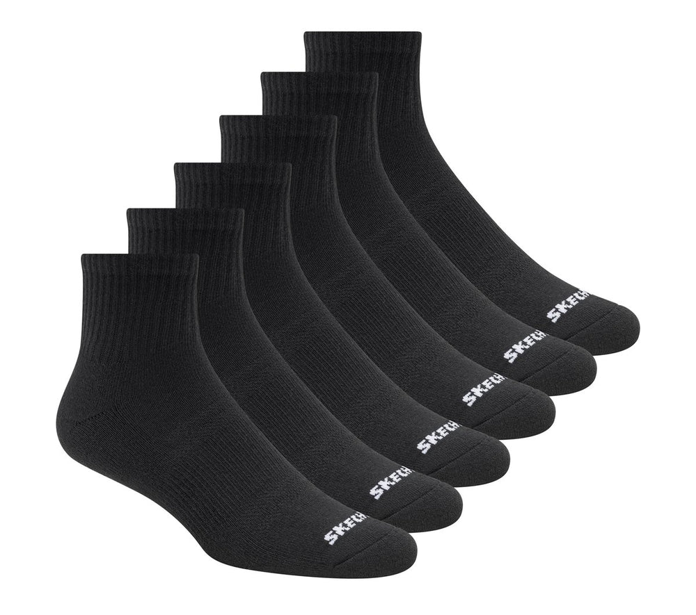 Skechers- Clothing 6 Pack Core Quarter Large Socks