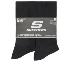 Skechers- Clothing 6 Pack Large Core Crew Socks