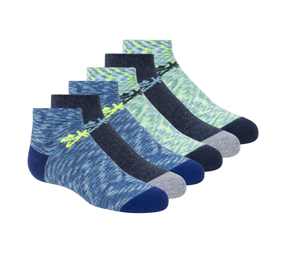 Skechers- Clothing 6 Pack Space Dye Low Cut Socks